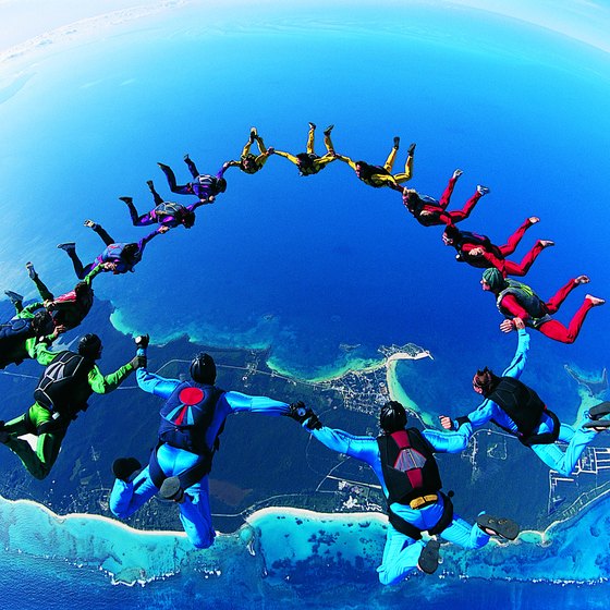 Skydiving is an exciting way to see stunning scenery around the world.