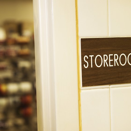 Use space at the back of your store for the storeroom.