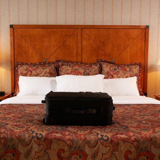 Keep your luggage off the beds in hotel rooms so you do not get bed bugs.