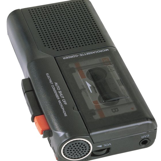 A modern-day dictaphone -- the voice recorder.