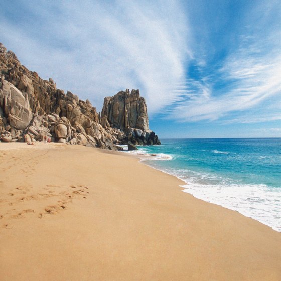 Endless sand and sun await at Playa Solmar in Cabo San Lucas, Mexico.