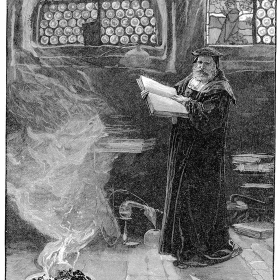 German writer Goethe wrote the tragic play "Faust," about a deal with the devil.