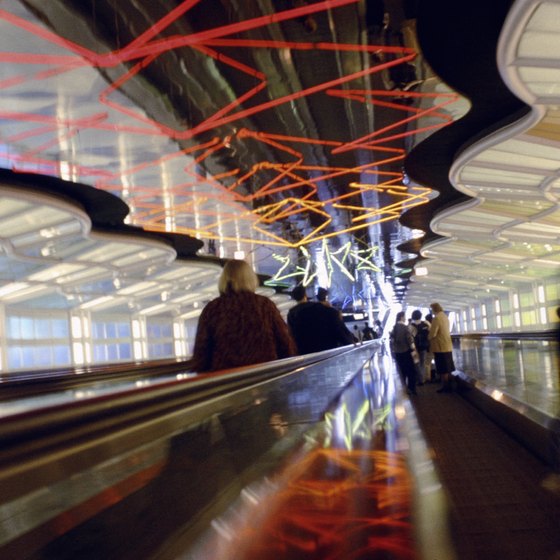 O'Hare features creative art installations all over the airport.