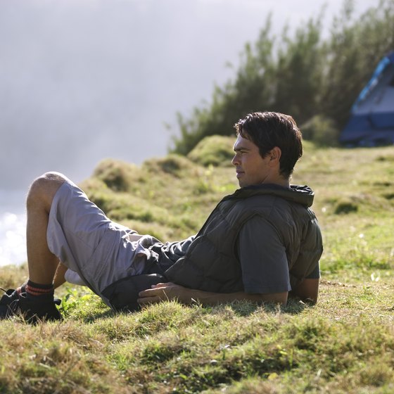 Relaxation is second nature when you camp on the beach.