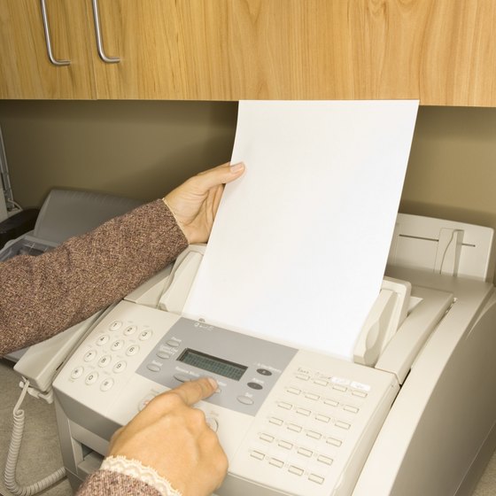 Sending and receiving faxes via computers saves paper and ink.