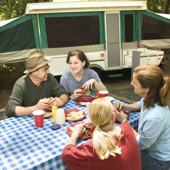 Travel trailers are allowed in most national forest campgrounds.