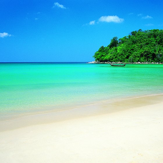 Thai beaches are famous for their white sand and clear blue waters.