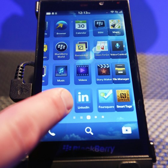 Hackers can access personal BlackBerry information through apps.