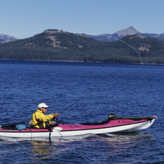 Yellowstone Lake provides good fishing opportunities and has a marina.