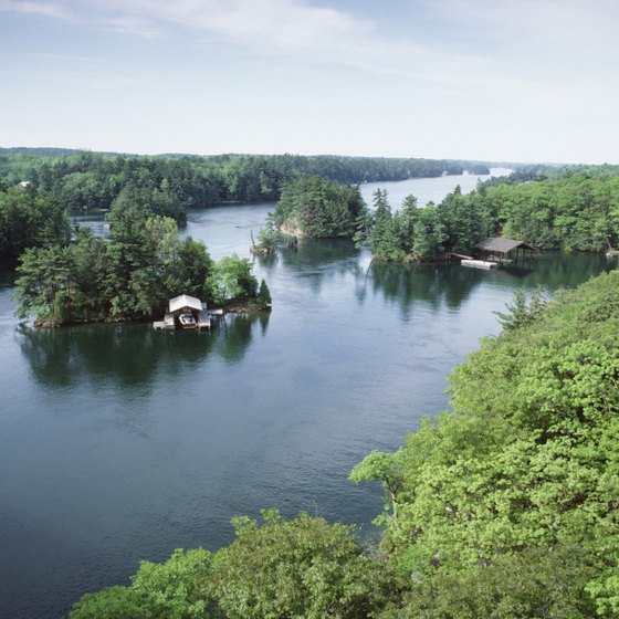 The Thousand Islands in upstate New York.