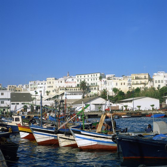 The Moroccan port city of Tangier is a common entry point into the country.