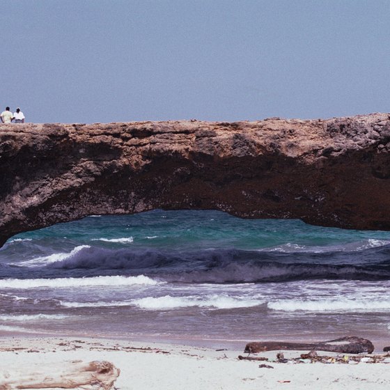 The famous Natural Bridge before its 2005 collapse