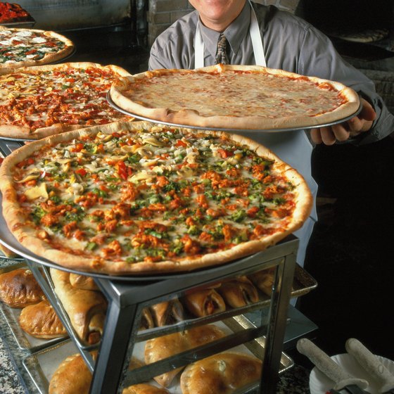 Pizza makers must track inventory and delivery costs.
