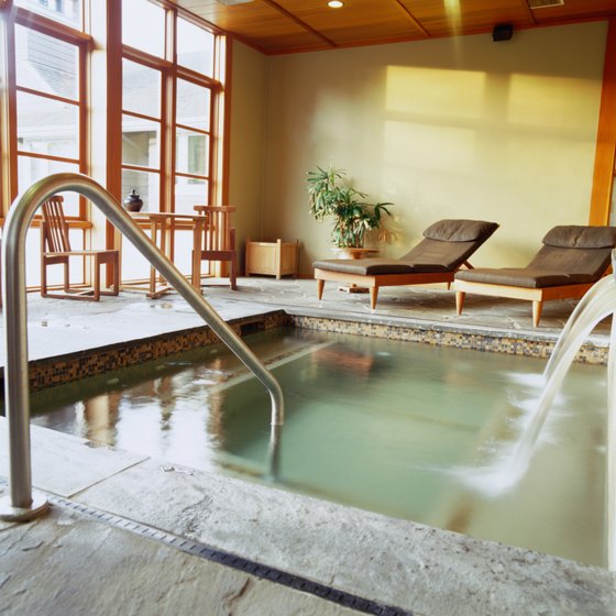 Use your showroom to help people see themselves relaxing in a spa.