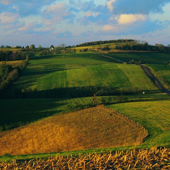 The rolling hills of Garrett County, Maryland