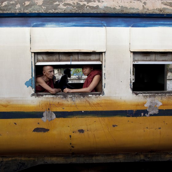 Trains in Southeast Asia show a slice of local life.