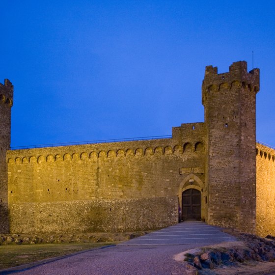 Montalcino's fort is one its attractions.