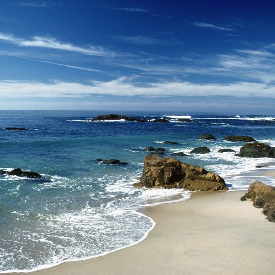 Sandy beaches and blue water are among Half Moon Bay's treats.