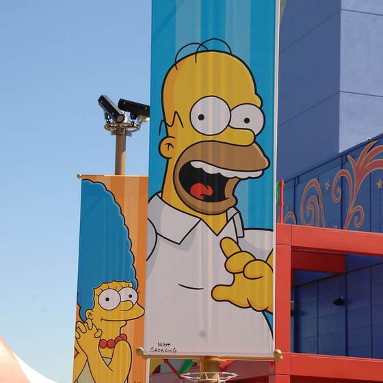 3D experiences like The Simpsons ride are dominant at Universal Studios.