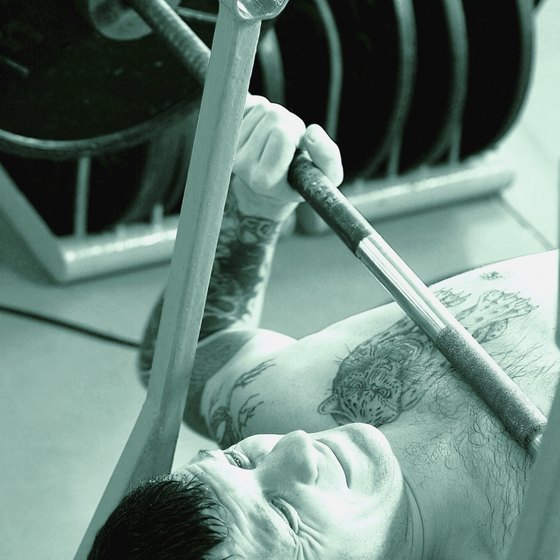 The Hand Placement for a Bench Press on an Olympic Bar | Healthy Living