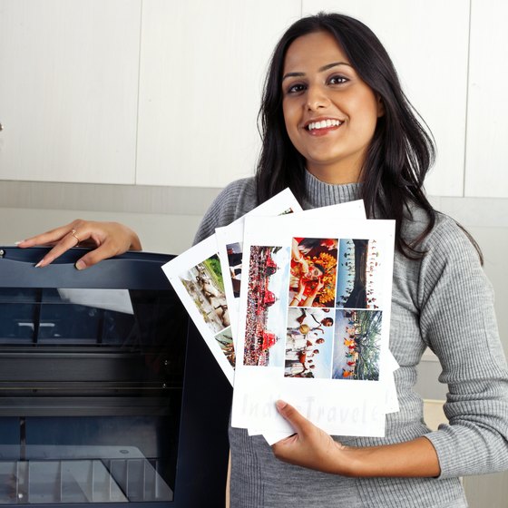 Glossy paper gives photos a professional look.