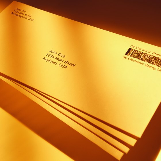 A printed envelope is much more personalized than a mailing label.