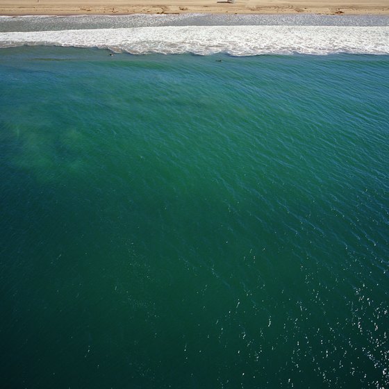 This aerial view of Zuma pictures the water of one of southern California's cleanest beaches.