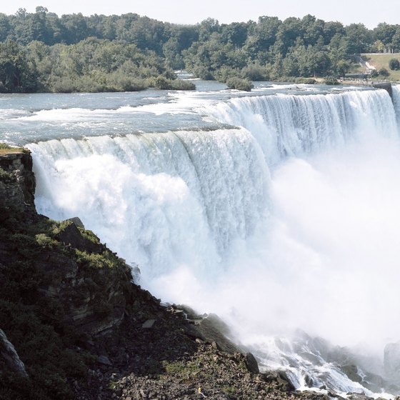 Some 750,000 gallons of water a second pour over the Niagara Falls.