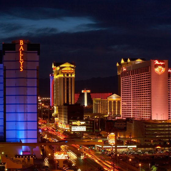 Many of the world's most famous casinos dot the Las Vegas Strip.