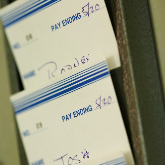 Review hourly employees' weekly time cards for their work hours.