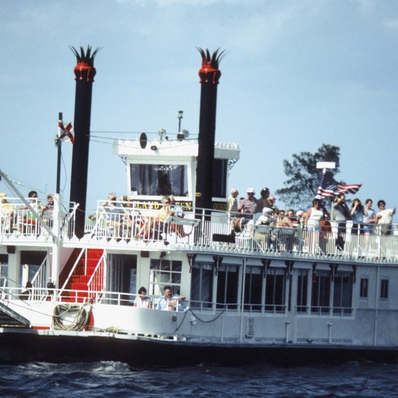 Crown-stacked paddleboats are an icon of the Mississippi River.