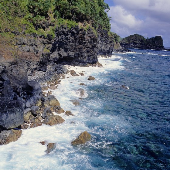 Oceanfront doesn't always mean a beach is nearby.