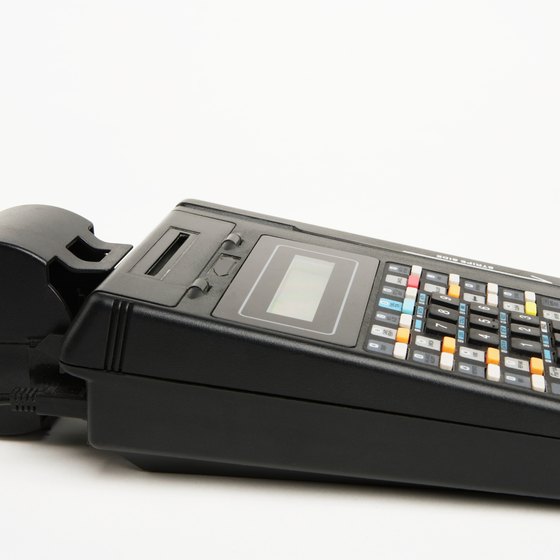 Your Hypercom credit card machine processes a variety of credit and debit transactions.