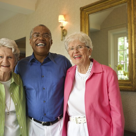 Residents enjoy companionship in senior communities.
