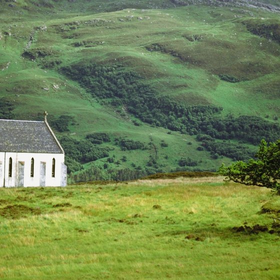 Backpack through the wilderness of the Scottish Highlands.