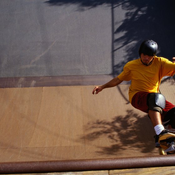 Skate parks provide recreational benefits for children and teenagers.