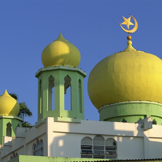 Spend the day in a colorful mosque in Malaysia.