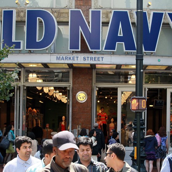 Apparel retailer Old Navy uses all-caps for its text-based logo.