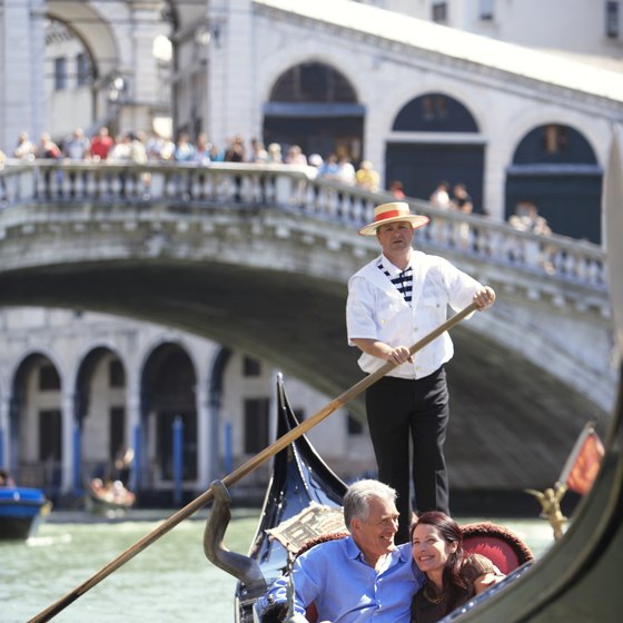 Romantic Venice is built on water.