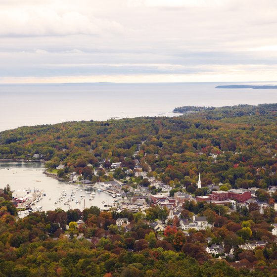 A view of Camden and Penobscot Bay from Camden Hills State Park in Maine