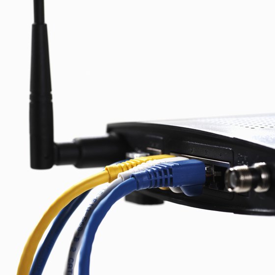Connecting to a wireless signal requires correctly setting up both a router and an Internet modem.