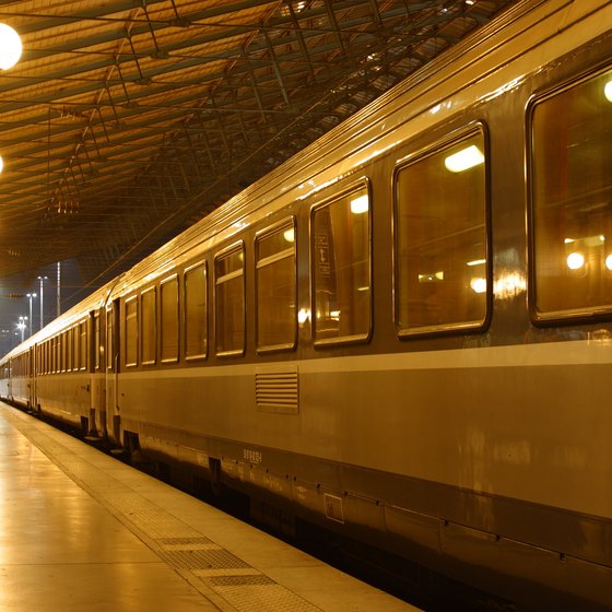 International train service is widely available in mainland Europe.