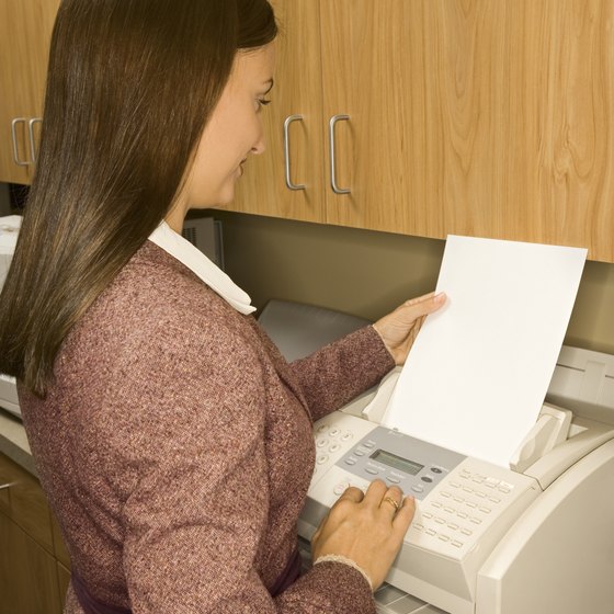A cover sheet provides essential information for the fax delivery.