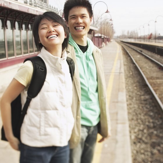 Traveling by train allows vacationers to interact safely and enjoy the scenery.