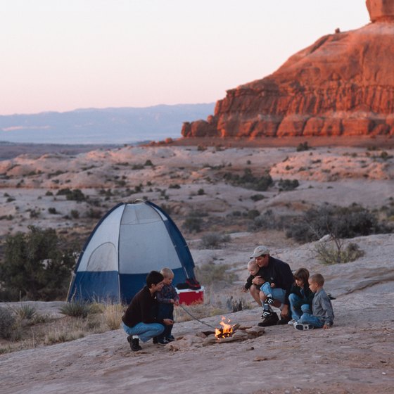 Camping opportunities abound in the colorful southern Utah desert.