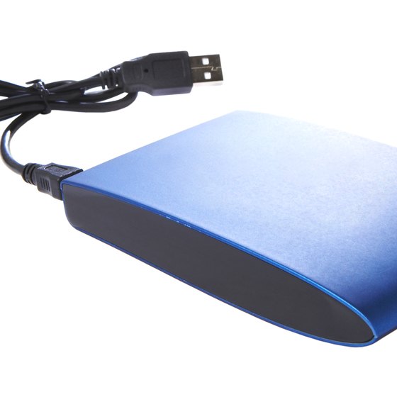 A portable USB hard drive.