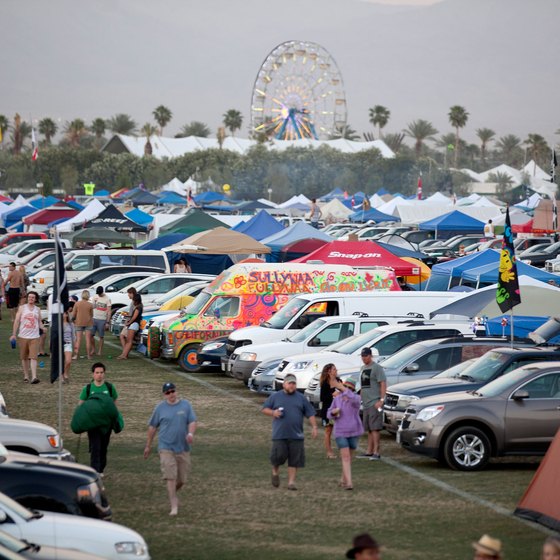 Car camping at Coachella is part of the experience.