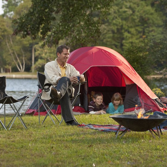Camping is available at several locations near Talladega, Alabama.