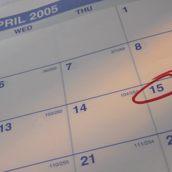 Calendars help you keep track of competing obligations.