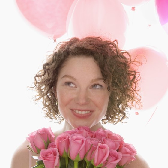 Florists can upsell by offering to add balloons to a flower order.